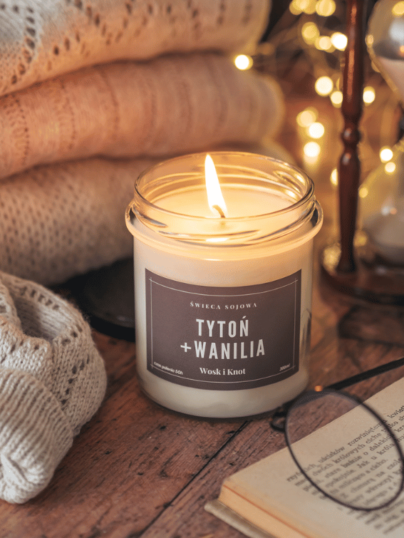Tytoń & Wanilia świeca sojowa