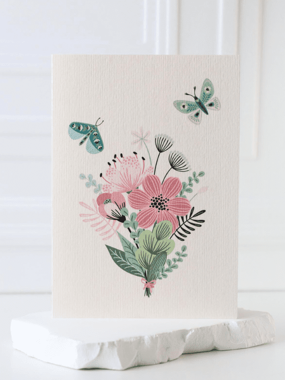 Bukiecik kartka okolicznościowa