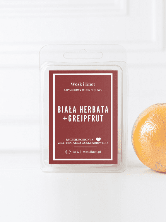 Biała Herbata & Grejpfrut wosk zapachowy