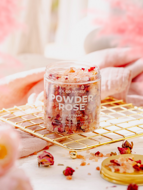 Powder Rose sól do kąpieli