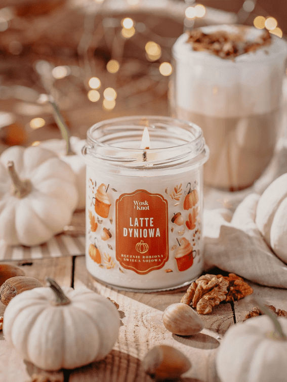 Latte Dyniowa świeca sojowa