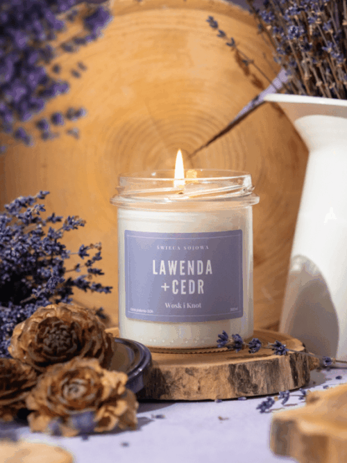 Lawenda & Cedr świeca sojowa
