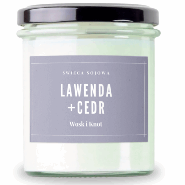 Lawenda & Cedr świeca sojowa