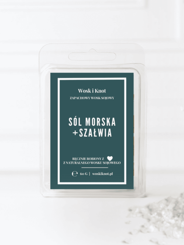 Sól Morska & Szałwia wosk zapachowy