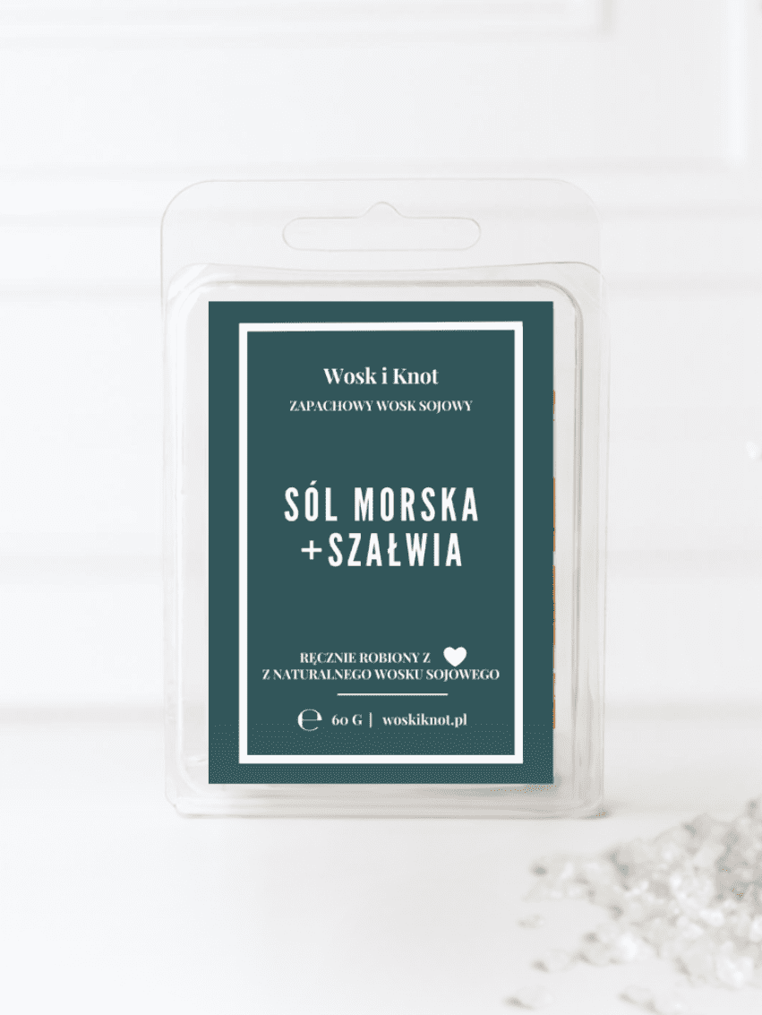 Sól Morska & Szałwia wosk zapachowy