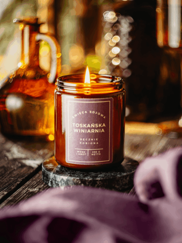 Toskańska Winiarnia świeca sojowa