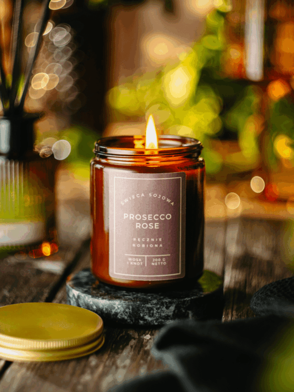Prosecco Rose świeca sojowa
