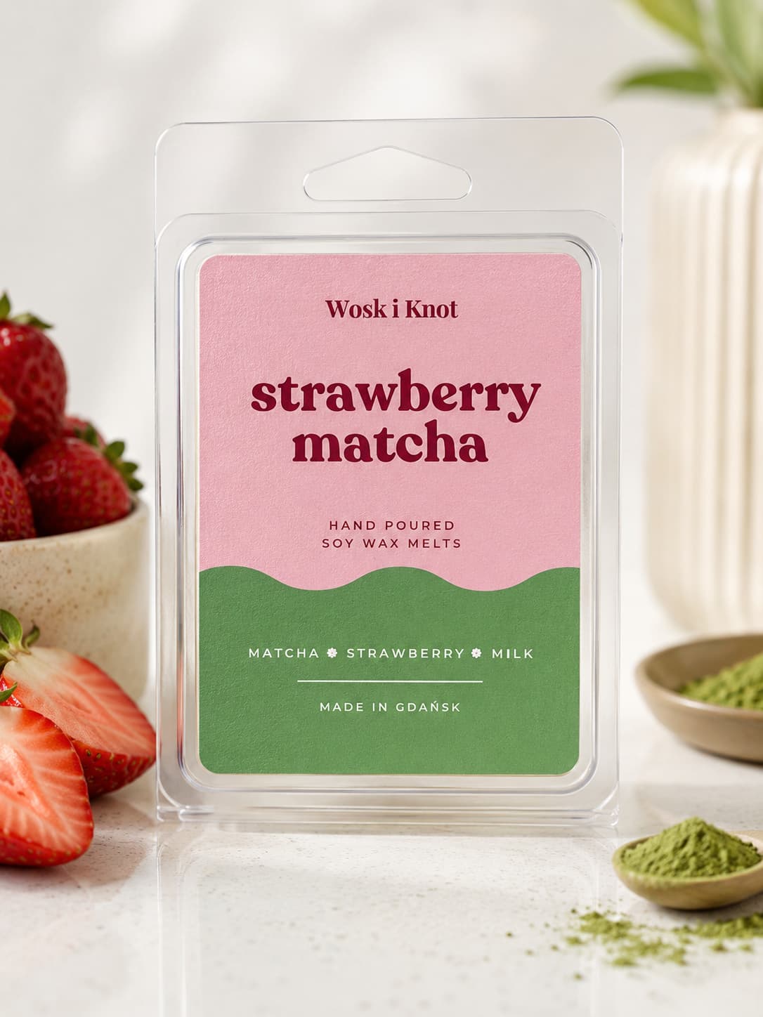 Strawberry Matcha wosk zapachowy