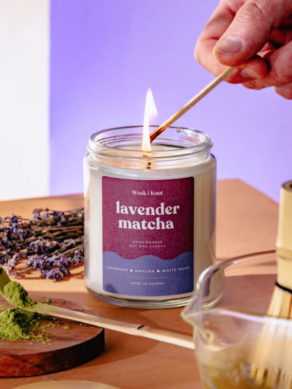 Lavender Matcha świeca sojowa