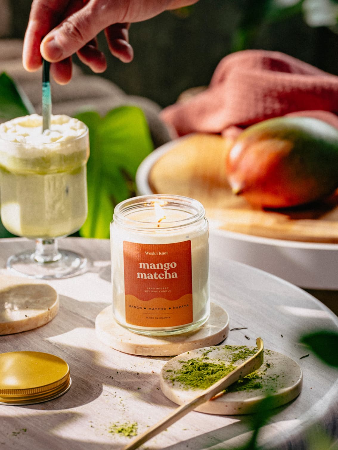 Mango Matcha świeca sojowa - obrazek 2