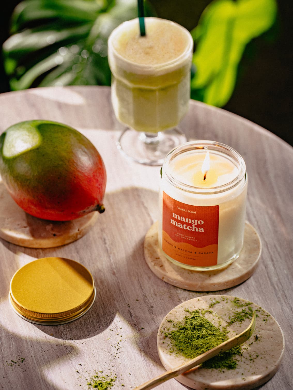 Mango Matcha świeca sojowa - obrazek 3