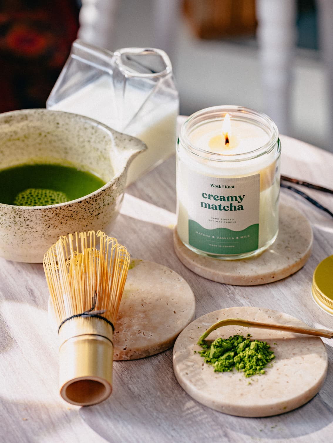 Creamy Matcha świeca sojowa - obrazek 3