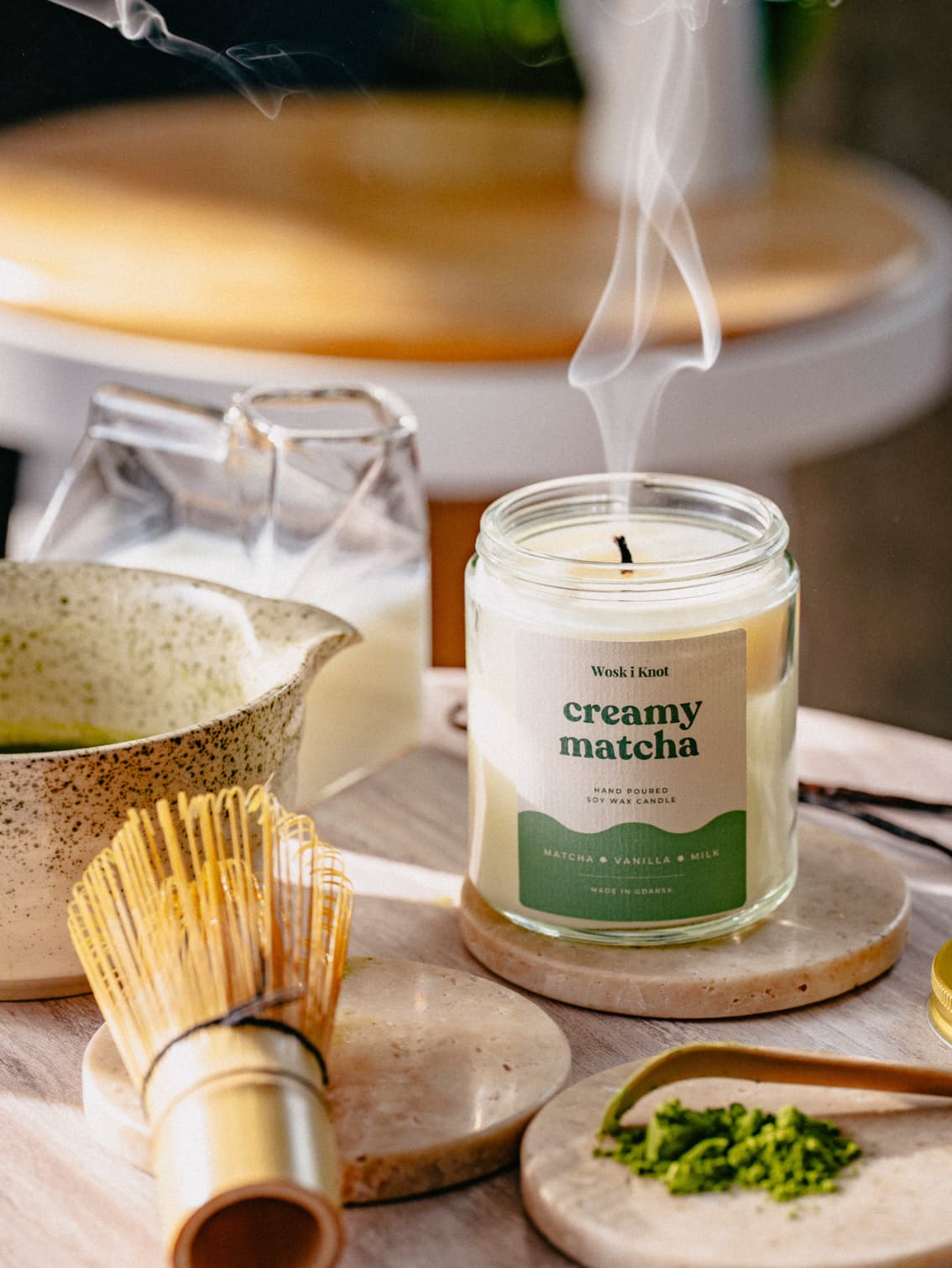 Creamy Matcha świeca sojowa - obrazek 5