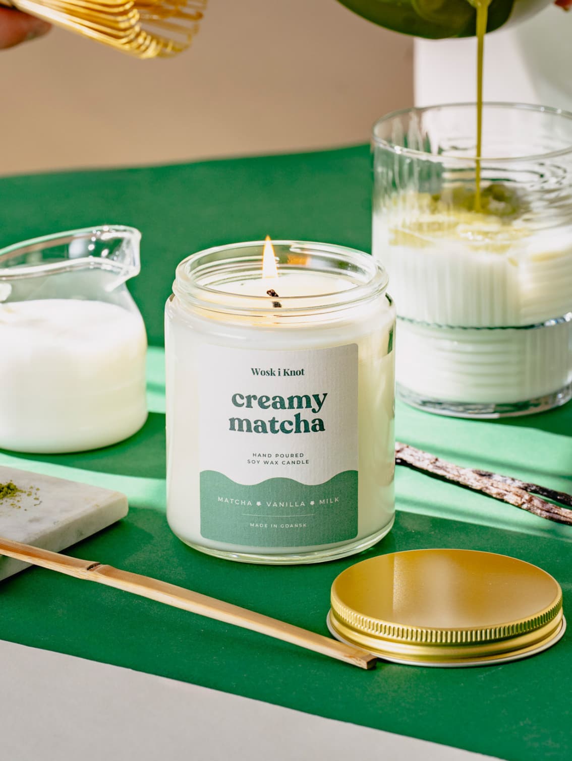 Creamy Matcha świeca sojowa - obrazek 2