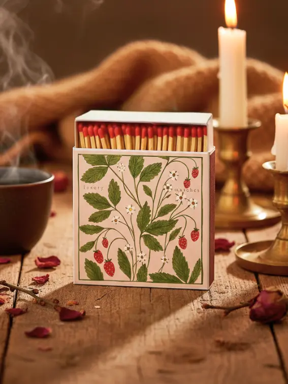 Strawberry Matches - duże zapałki premium
