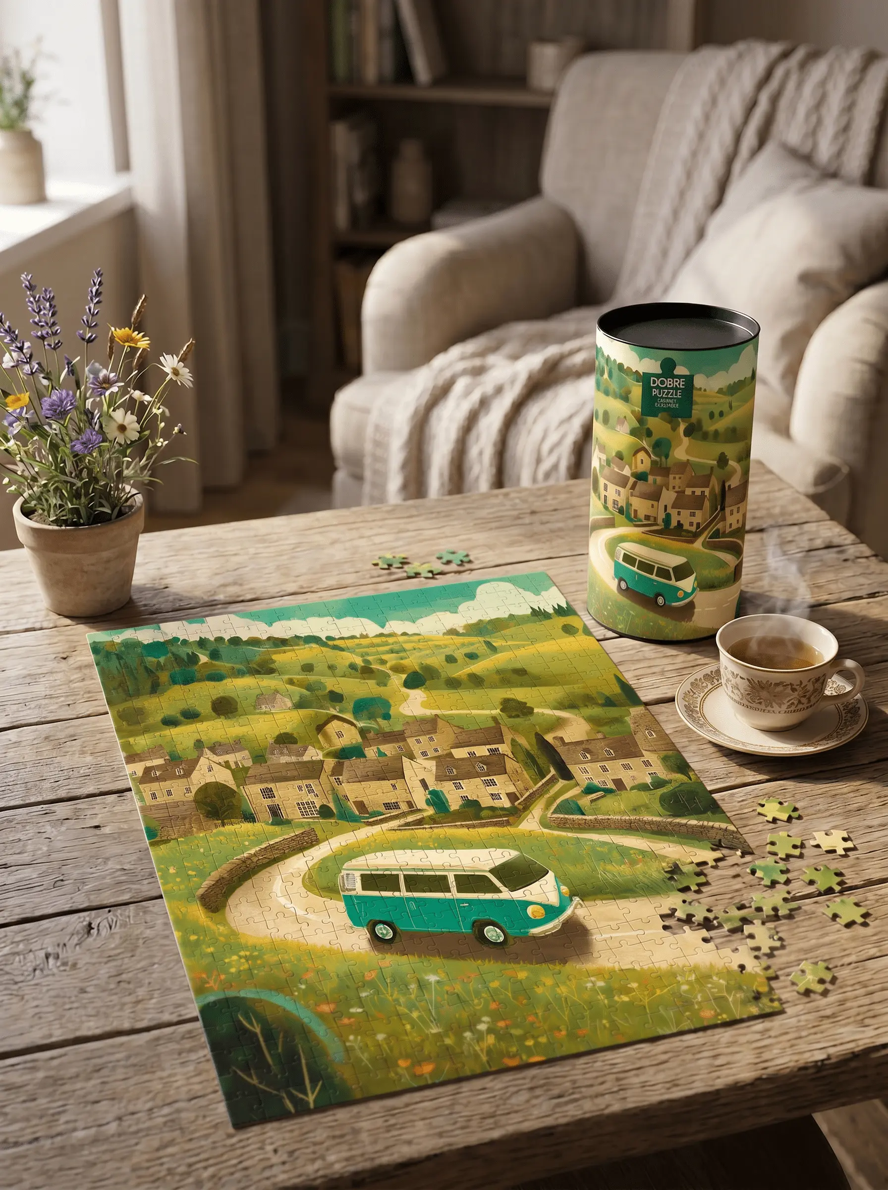 Sunny Village puzzle 500 elementów - obrazek 7